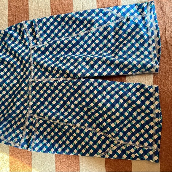 Lilly Pulitzer Blue and White Bike Shorts - Picture 3 of 4